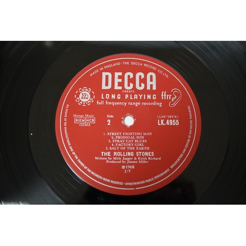 1286 - Rolling Stones; beggars banquet, LP record album, first mono pressing on red DECCA label, LK.4955, X... 