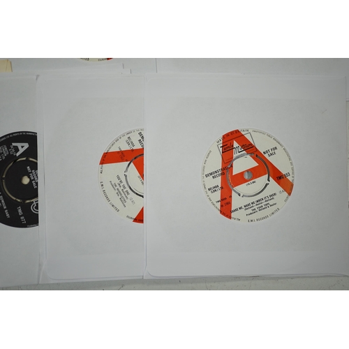 1291 - Twenty-two demo 7 singles, all Tamala Motown with printed demo labels by Stevie Wonder, Diana Ross,... 