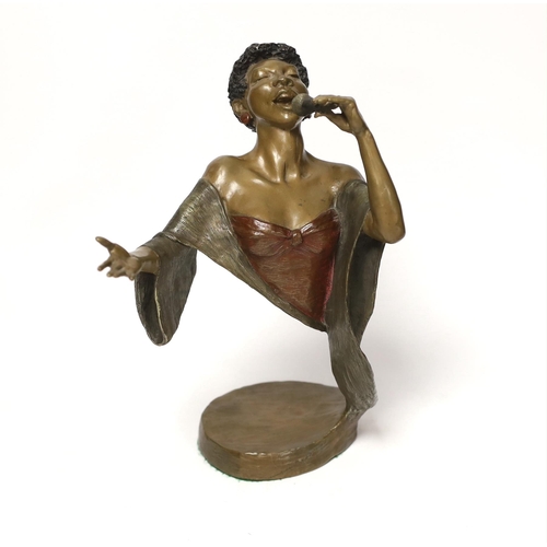 1410 - Mark Hopkins, bronze sculpture, "Body and Soul", limited edition 102/750, with certificate... 