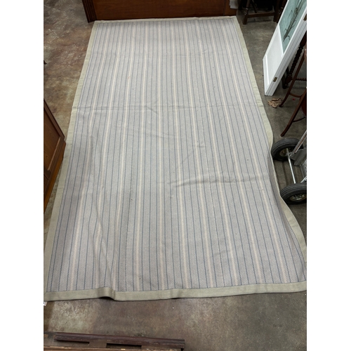 1028 - A large contemporary Roger Oats Design Herringbone pattern carpet 358cm x 197cm