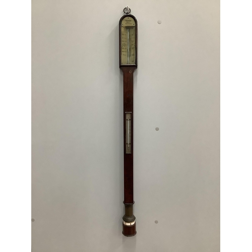 170 - A Victorian Anderson of Gravesend rosewood stick barometer, height 92cm