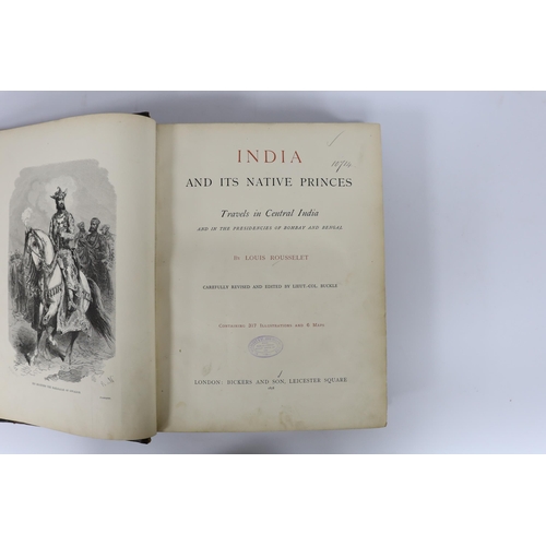 262 - ° ° Rousselet, Louis - India and its Native Princes: travels in Central India and in the Provinces o... 