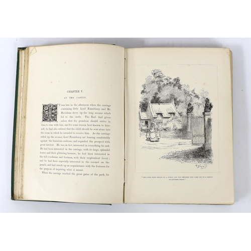 272 - ° ° Burnett, Frances Hodgson - Little Lord Fauntleroy. Ist English Edition. vignette pictorial title... 