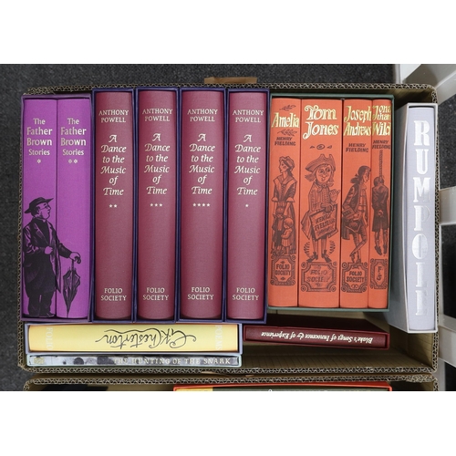 277 - ° ° Folio Society - Mostly Literary, includes Father Brown Stories (2 vols. boxed); Fielding's Novel... 