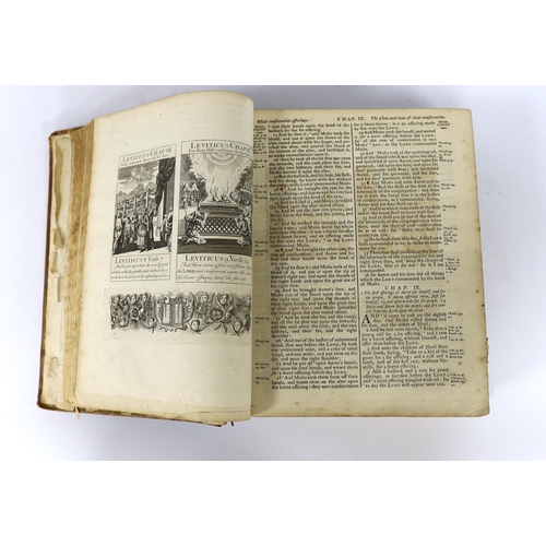 280 - ° ° BIBLE: An Oxford later 18th century lectern Bible, with John Sturt engravings. The Holy Bible, c... 