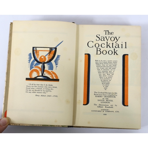 283 - ° ° Craddock, Harry - The Savoy Cocktail Book....coloured pictorial illus. and decorations throughou... 