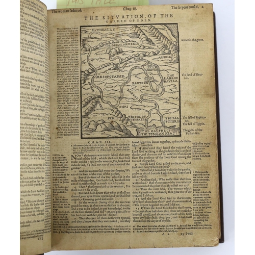 285 - ° ° Bible - A Robert Barker 1603 Geneva (and Tomson-Junius) version, lacking the general title and t... 