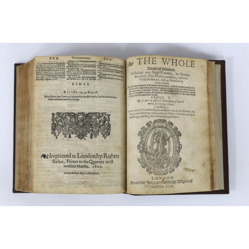 285 - ° ° Bible - A Robert Barker 1603 Geneva (and Tomson-Junius) version, lacking the general title and t... 