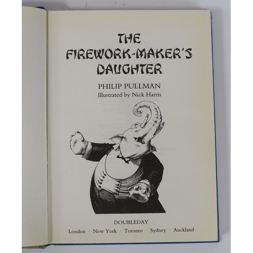 294 - ° ° Pullman, Philip - The Firework-Makers Daughter, 1st edition, signed by the author on half title... 