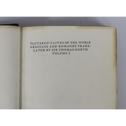 307 - ° ° Plutarch - The Lives of the Noble Grecians and Romans....Translated...out of French into English... 