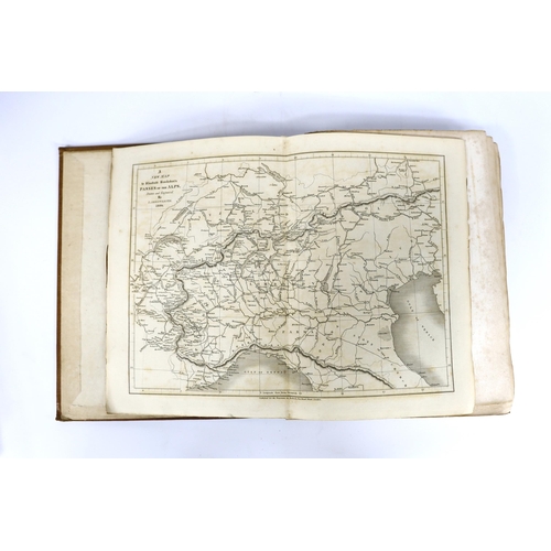 316 - ° ° Brockedon, William - Illustration of the Passes of the Alps.....2 vols. 96 plates and 13 maps (I... 