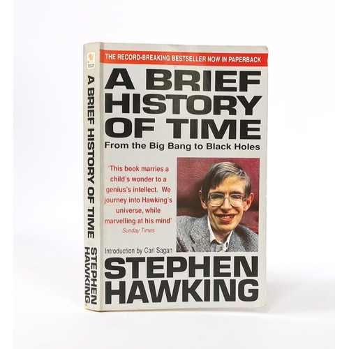 323 - ° ° Hawking, Stephen - A Brief History of Time, Bantam Books paperback edition, 1995, signed by Step... 