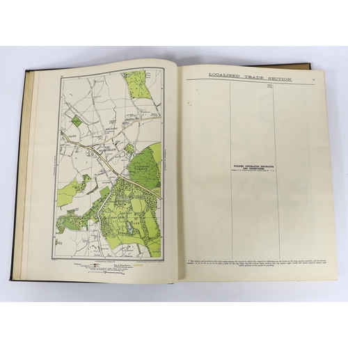 330 - ° ° The Authentic Map Directory of London and Suburbs. Ist edition, large scale (4.5 inches to mile)... 