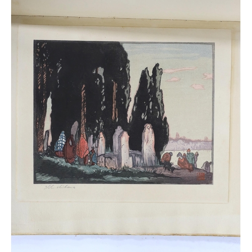 335 - ° ° Brangwyn, Frank and Yoshijiro Urushibara - Ten Woodcuts. Cut and printed in Colour by Yoshijiro ... 