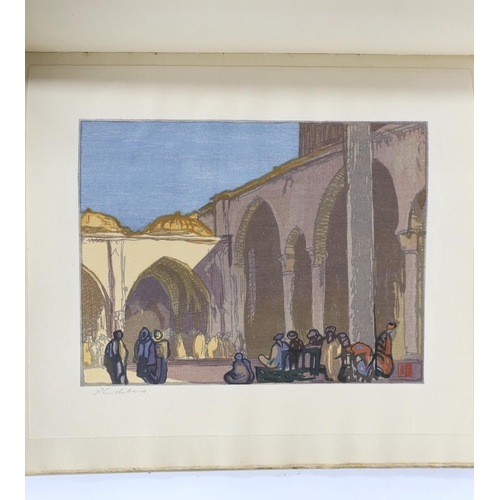 335 - ° ° Brangwyn, Frank and Yoshijiro Urushibara - Ten Woodcuts. Cut and printed in Colour by Yoshijiro ... 