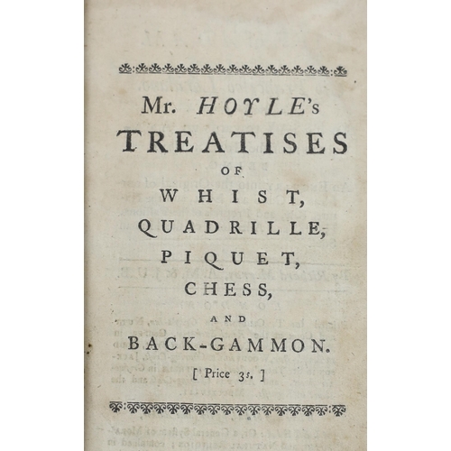 337 - ° ° Hoyle, Edmund - Mr. Hoyles Treatises of Whist, 8th edition, signed title verso by the author (a... 