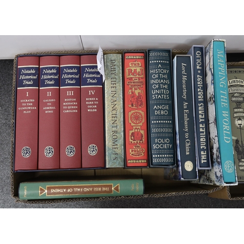 342 - ° ° Folio Society - A Miscellany, mostly history and travel, including Notable Historical Trials, 4v... 