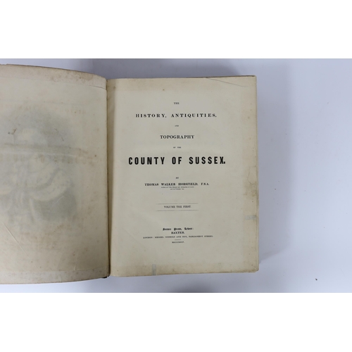 344 - ° ° Horsfield, Thomas Walker - The History, Antiquities, and Topography of the County of Sussex. vol... 