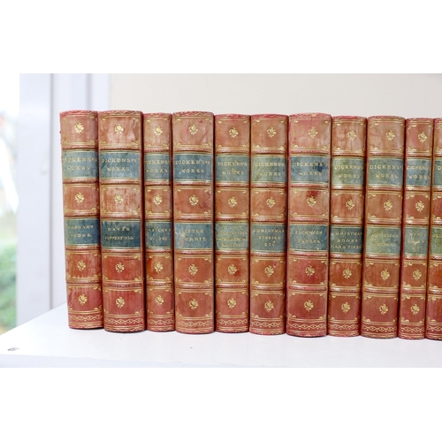 352 - ° ° Dickens, Charles - (Collected Edition), 17 vols. some with additional engraved pictorial titles,... 