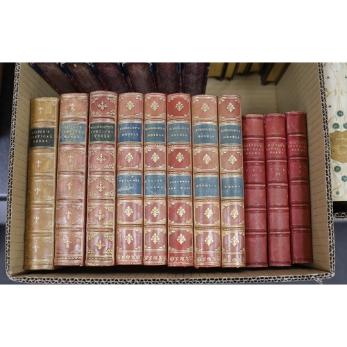 354 - ° ° Literary Bindings - mostly contemp. half calf; later 19th cent. (35)