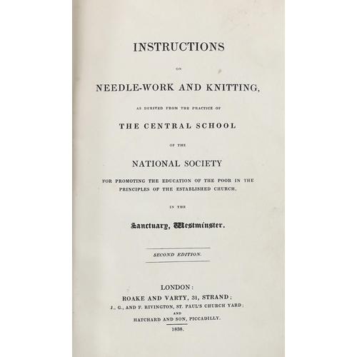 359 - ° ° Needlework Specimens. Instructions on Needle-Work and Knitting, as Derived from the Practice of ... 