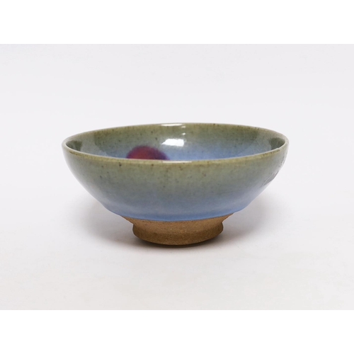 374 - A Chinese Jun type pottery bowl, 15cm diameter