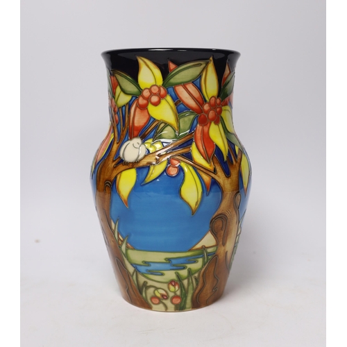 445 - A Moorcroft Aquitaine pattern vase, limited edition 250, 23cm high