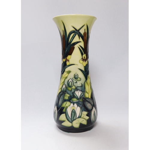 450 - A Moorcroft Lamia pattern tall vase, 31cm