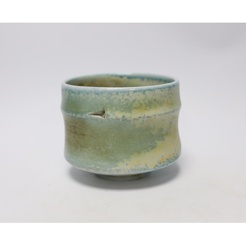 458 - Jack and Joan Doherty, Leach St Ives pottery, a soda vapour glazed chawan, 10cm