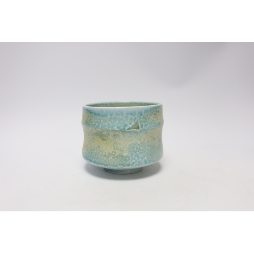 458 - Jack and Joan Doherty, Leach St Ives pottery, a soda vapour glazed chawan, 10cm