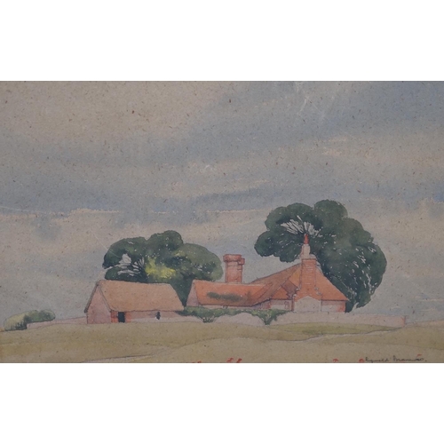 787 - Reginald Brown (20th. C) three watercolours, Shoreham-by-Sea views, two signed, largest 27 x 37cm... 