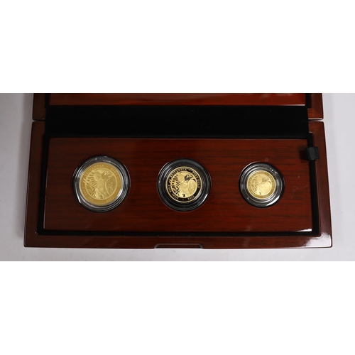 963 - Royal Mint Brittania 2022 UK Premium six coin gold proof set, limited edition 150.