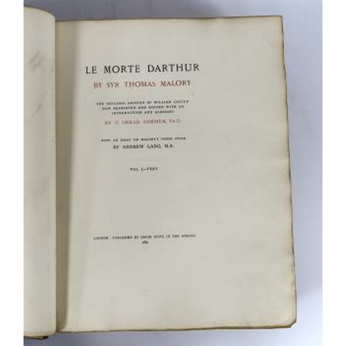 265 - ° ° Malory, Sir Thomas - Le Morte Darthur.  By Syr Thomas Malory.  The original edition of William C... 