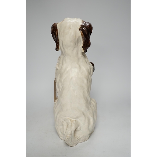 1251 - A 'Martel' pottery model of a dog, 33cm