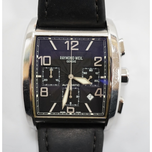 1940 - A gentleman's stainless steel Raymond Weil 'Don Giovanni' model wrist watch with paperwork.