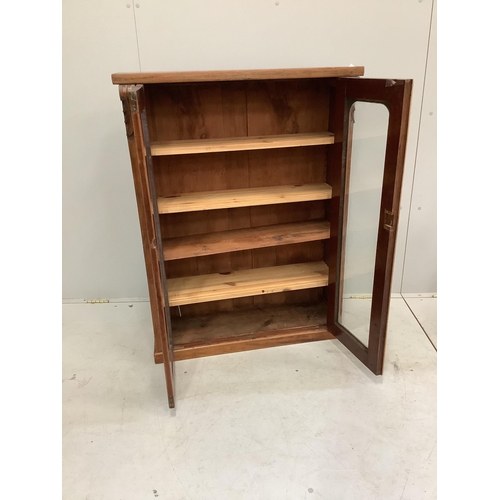 202 - A Victorian mahogany bookcase section width 83cm, depth 30cm, height 109cm