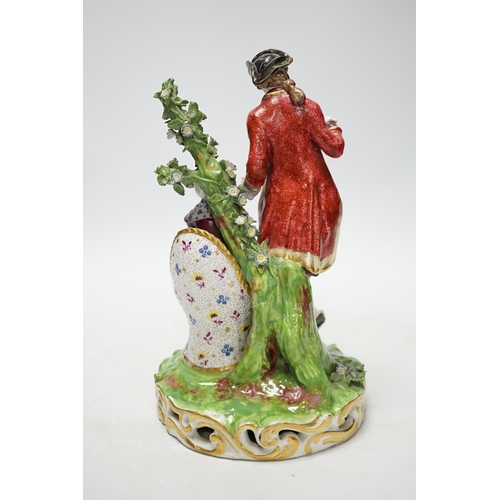 266 - An early 20th century Continental porcelain Derby style group, 27cm