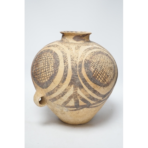 269 - A large Chinese black painted pottery jar, Neolithic, Machang period, with Oxford Thermoluminescence... 