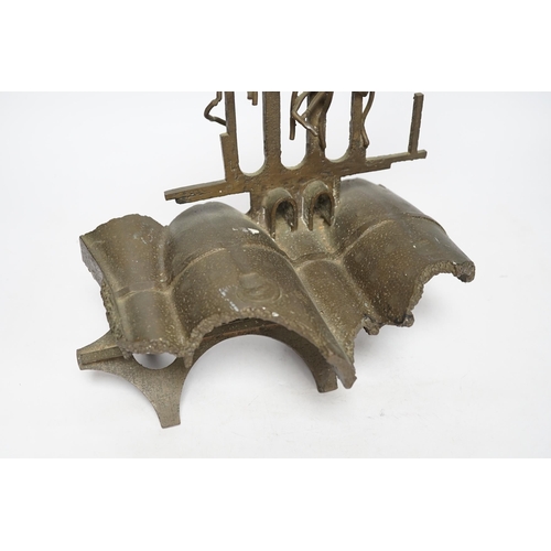 274 - Geoffrey Dudley (1918-1986), bronze, 'Smoke over The Black Country', 33cm