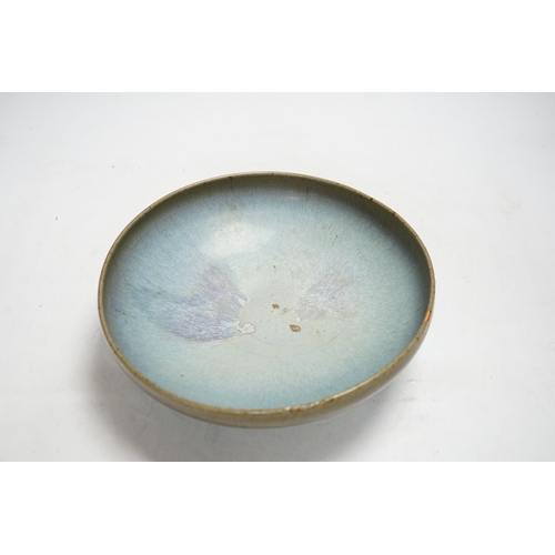 345 - A Chinese Jun ware bowl, Song-Yuan dynasty, 23cm