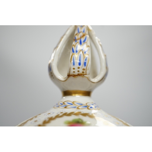 356 - A large Sevres style vase and cover, 52cm high