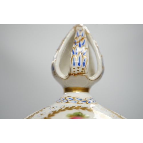 356 - A large Sevres style vase and cover, 52cm high