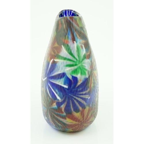 371 - ** ** After Pollio Perelda (1915-1984). A Murano glass Murrine Stellato vase, with star shaped mosai... 