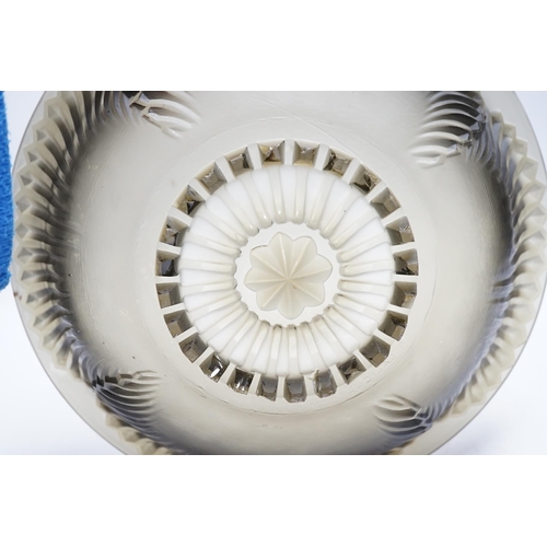 381 - An R. Lalique 'Montigny' glass bowl, 30.5cm diameter