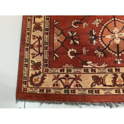 58 - Two Turkish red ground rugs, larger 156 x 130cm