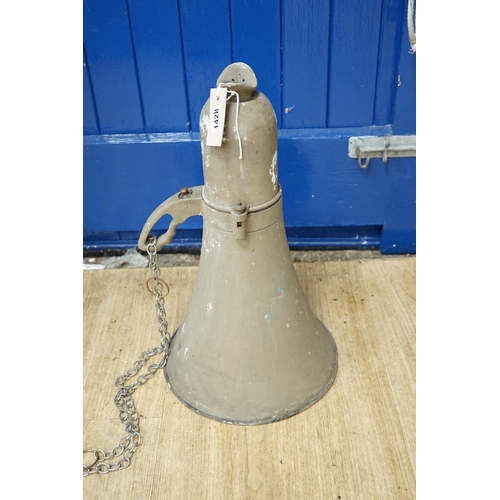 1402 - A World War II megaphone, 55cm high