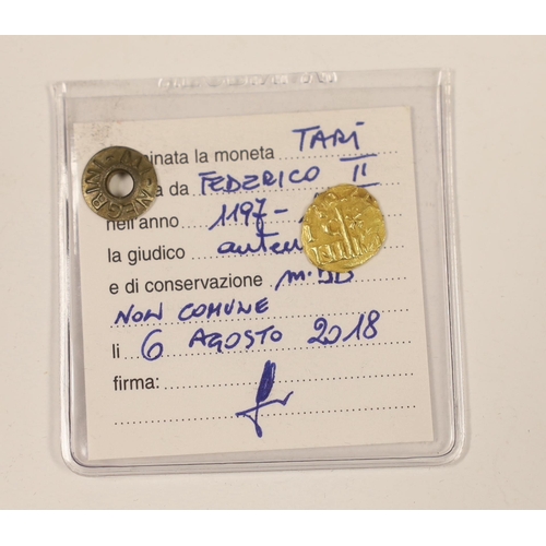 Italy coins, Kingdom of Sicily, Frederick II of Hohenstaufen (1197-1250 ...