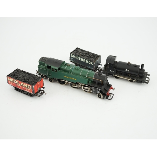 254 - A quantity of 00 gauge railway by Hornby, Tri-ang, Dapol, Crescent, etc. including five locomotives;... 