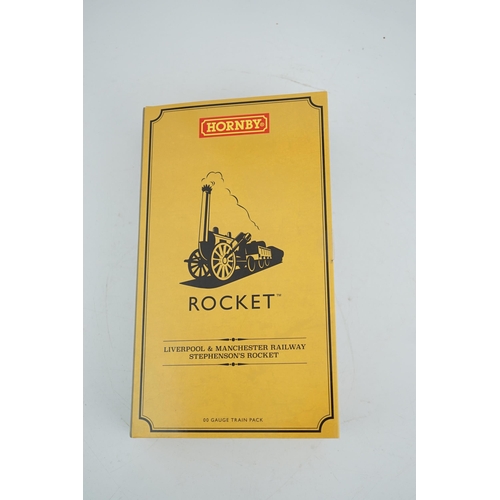 263 - A Hornby Hobbies 00 gauge Rocket train pack (R3810), comprising of Stephensons locomotive Rocket an... 