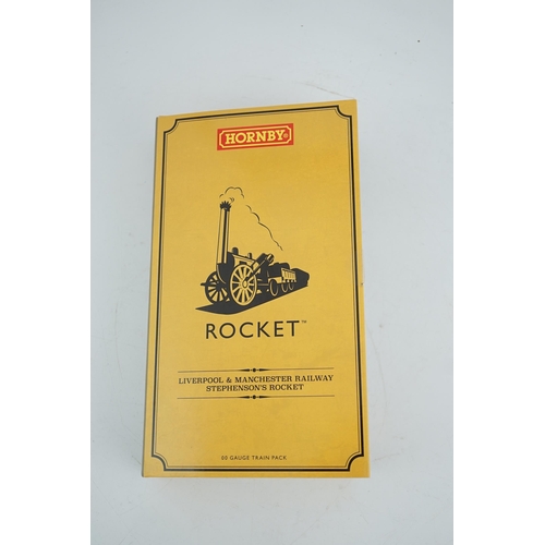 263 - A Hornby Hobbies 00 gauge Rocket train pack (R3810), comprising of Stephensons locomotive Rocket an... 